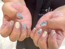 夏ニュアンスネイル