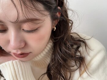 ムク(MUKU)の写真/【パーマのモチUP×まつ毛ケア】まで叶う新常識◇マスカラパーマ（black tint）でマスカラ要らずの目元へ＊