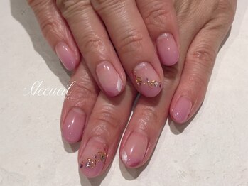 アクイユ 銀座店(ACCUEIL)/ほんのりピンクネイル