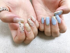 ちぐはぐアクセサリーネイル