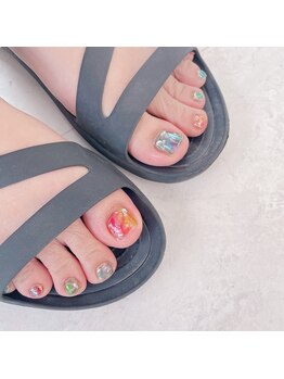 ツインズ ネイル(Twins Nail)/フットお持ち込みネイル150分