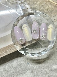 大人フラワーネイル