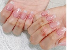 アトリエ グリッター(atelier glitter)/ラメフレンチネイル