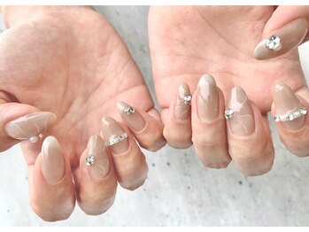 ネイルサロン ジョアアンジェ 天王寺店(joie ange)/オフィスネイル　キレイ目　