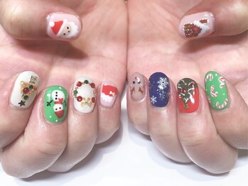 ネイルサロン マハロ 横浜四季の森フォレオ店(Nail Salon Mahalo)/クリスマス盛