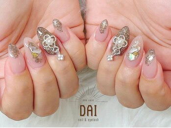 アークヘアーダイ ネイル アンド アイラッシュ(ARK HAIR DAI)の写真/SNSで話題の気になるデザイン等もお気軽にご相談ください☆可愛いパーツもたくさんご用意しています◎