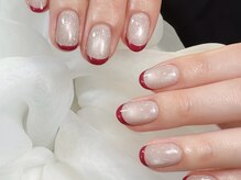 エルア(elua)/マグネット×フレンチネイル