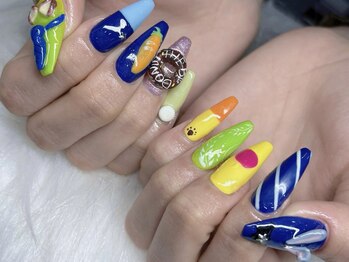 ネイルズバー 新宿店(Nails Bar)/カラフルポップネイル