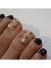 ［ 夏季限定 ］foot 他店付替オフ無料◎ワンカラー+2本design　￥8,800
