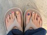 【ケア込・初回オフ無料】FOOTデザイン120minつけ放題☆持ち込みOK