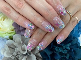 【田坂】カラフル☆シェルnail