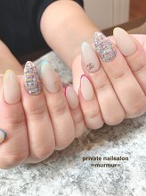 プライベート ネイルサロン マーマ(murmur)/ツイードネイル