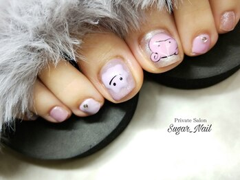 シュガーネイル(sugar nail)/Pokemonフットネイル
