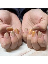 イロ(iro)/オレンジ♪ミラー♪ニュアンス♪