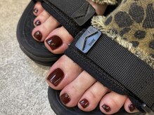 ネイルアヴァンス 京橋店(Nail AVANCE.)の雰囲気（ボルドーフットネイル）