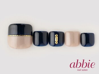 ネイルサロンアビー 北千住店(abbie)/バイカラー・フット　￥10076