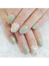 ラバーズネイル(Lover's Nail)/押し花ネイル