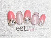 エストラッシュアンドネイル 銀座店(est lash&nail)/ピンクグラデシェルネイル