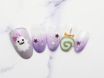 お化けハロウィンネイル初¥6980