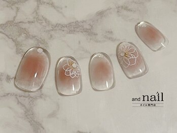 アンドラッシュ アンドネイル 本郷三丁目駅前店(and lash/and nail)/定額華やか