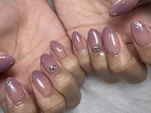 ネイルモア 藤が丘店(nail mor.)/パープルグラデーション