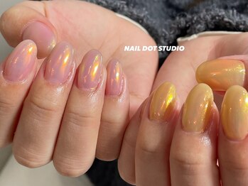 ネイルドットスタジオ 堺筋本町(NAIL DOT STUDIO)/オーロラネイル
