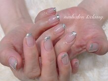 アンドクラッシィ(&classy.)/ガラスフレンチネイル/7700