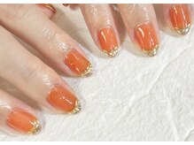 アリイネイルズ(ALII Nails)/キラキラテラコッタカラー