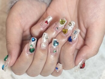 キャッツアイ東京 新宿店(Cat's eye TOKYO)/宝石ネイル