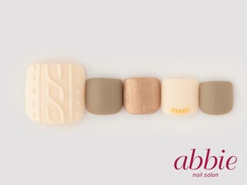 ネイルサロンアビー 北千住店(abbie)/ニットネイル・フット　￥12760