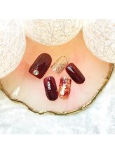 ベリー(berry)/定額¥5500 べっこうネイル