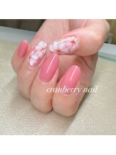 クランベリーネイル 代官山 恵比寿(cranberry nail)/フラワーアート♪