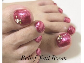 リリーフネイルルーム(RELiEF NAiL ROOM)/フットワンカラーコース