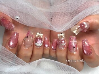 サランネイル(sarang nail.)の写真/JR伊予和気駅から徒歩30秒の駅近ネイルサロン♪通いやすさ◎500種類以上のカラーは全て安心国産ジェル使用!