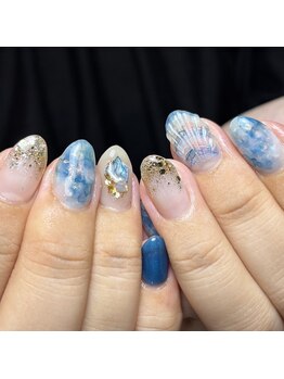アティックネイルアトリエ(attic nail atelier)/貝殻シェルネイル