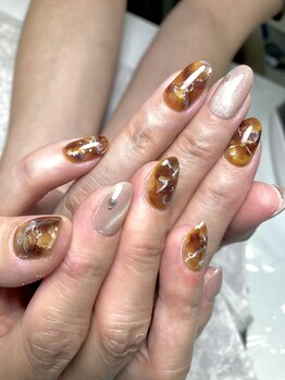 ラキネイル(LAKI Nail)/秋カラー大理石