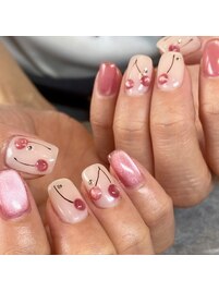 さくらんぼネイル