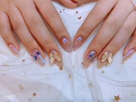 蝶々ネイル