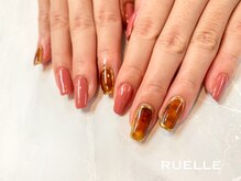 リュエル(RUELLE)/べっ甲柄 スモーキーピンク