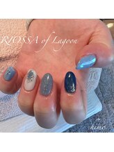 リオッサ オブ ラグーン(RIOSSA of Lagoon)/ニュアンス×くすみカラーネイル