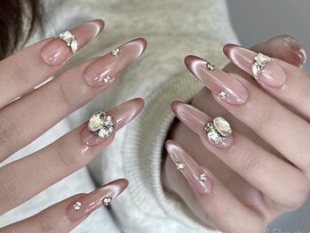バイムーンサロン(By Moon Salon)の写真/スカルプやチップで長さ出し♪理想のフォルムをとことん追求★ワンホンデザイン、韓国デザインも対応可能◎
