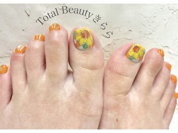 ひまわり夏Foot Nail
