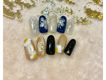 ネイル アンド アイラッシュ虹/トレンドコース