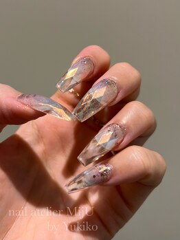 ネイル アトリエ ミジュ(nail atelier MijU)/オーロラAIネイル