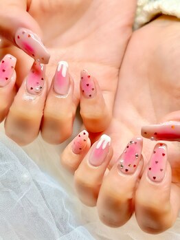 クローバーネイル(clover nail)/バレンタインネイル