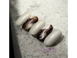 カフェオレ風ブラウンニュアンス