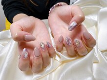 キキネイル 二子玉川(kikinail)/パープル大理石ネイル