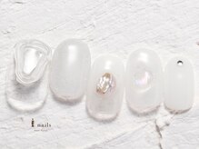 ジェミーネイル エビス(Jemiy nail ebisu)/ホワイトクリアぷっくり7975yen