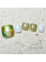 ネイルサロンクリアヴィラ(nail salon clear villa)/フットデザインチョイス☆¥9350