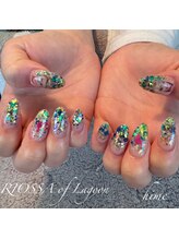 リオッサ オブ ラグーン(RIOSSA of Lagoon)/キラキラ×ホログラムネイル